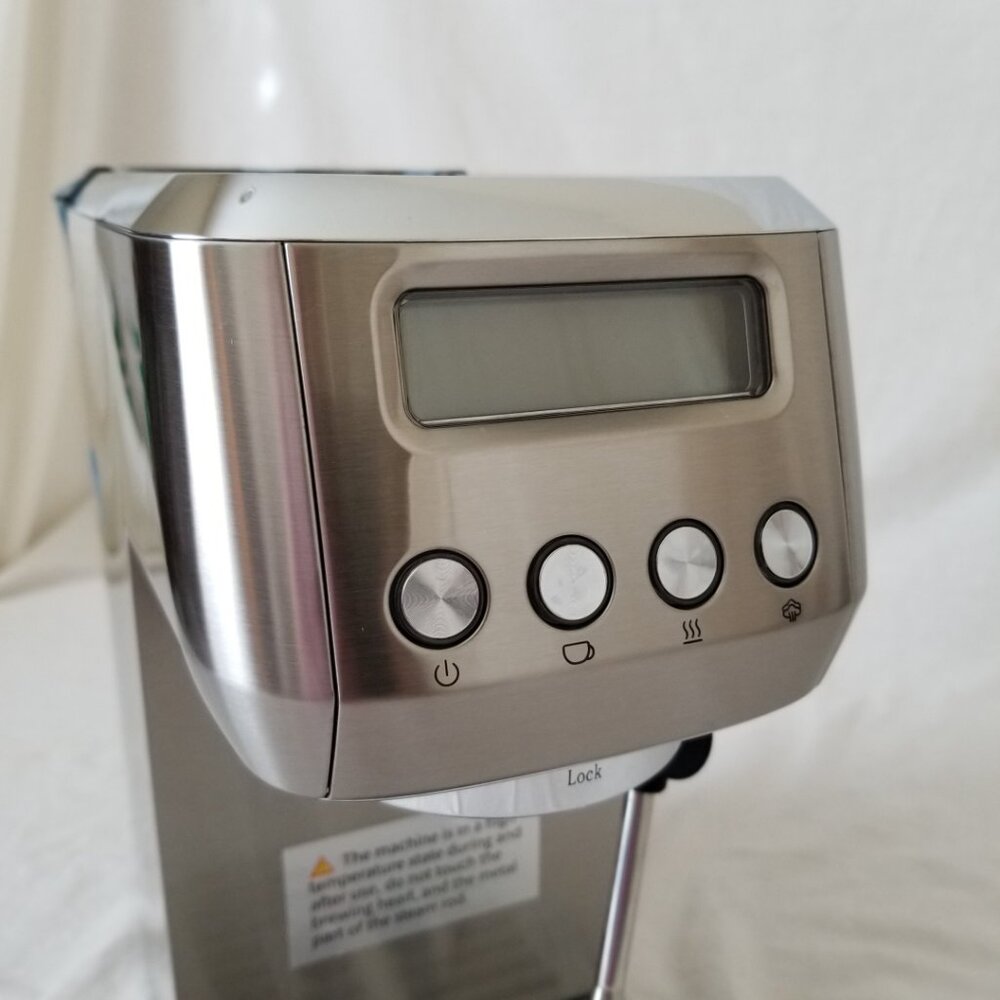 New in Box! Espresso Machine - 20bar, Milk Frother, LCD Control Panel, Adj. Temp - Picture 15 of 16